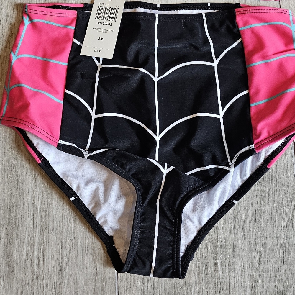 Spider Gwen high waisted swim bottom